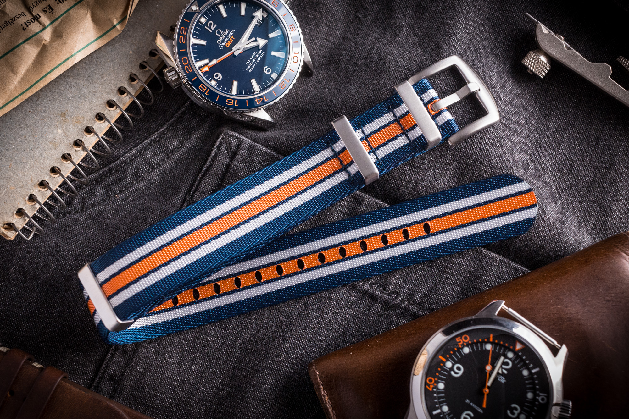 Orange nato strap hot sale